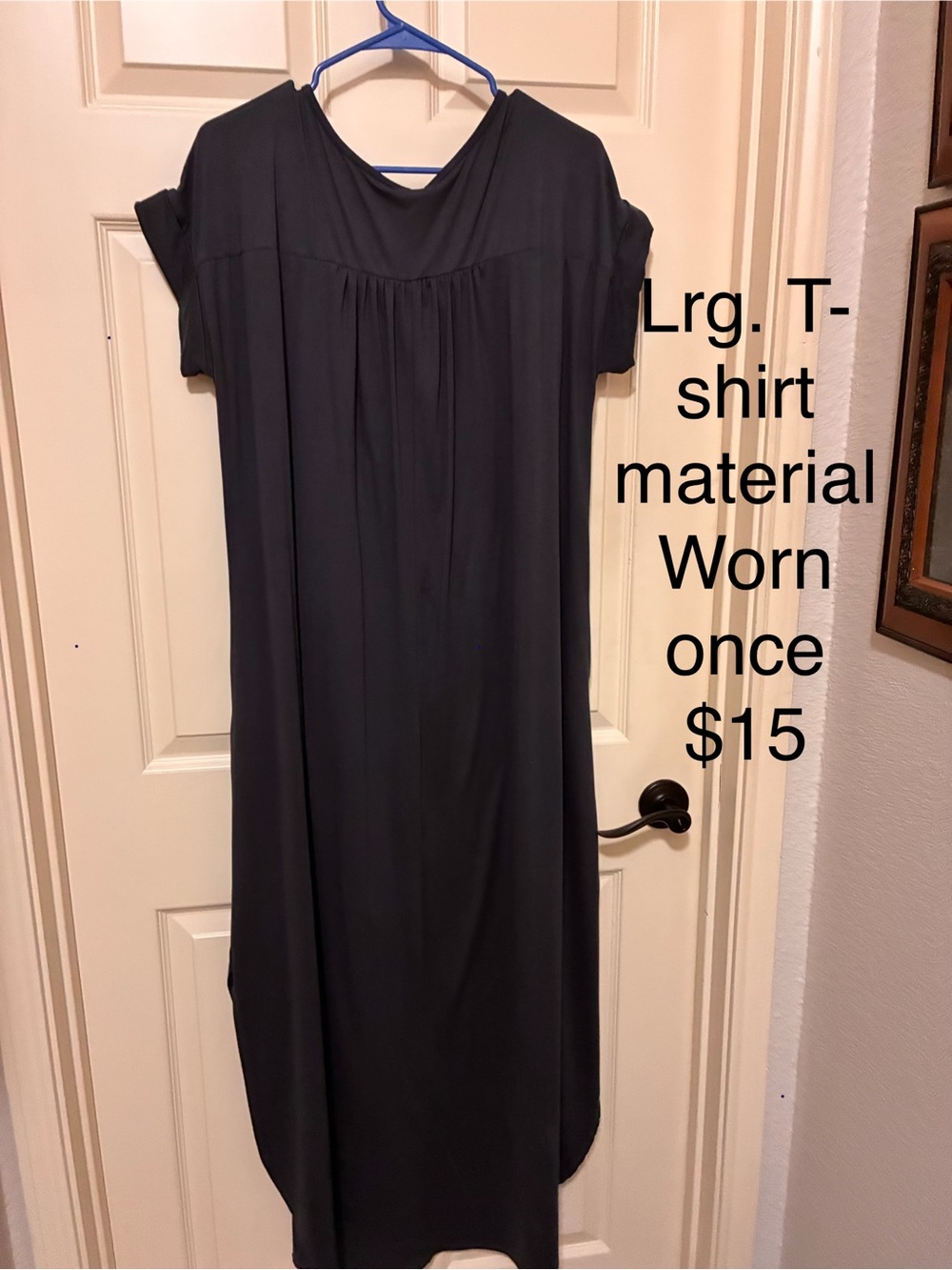 Gray Women's T-Shirt Dress - Casual Short Sleeve